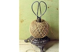 Victorian Trading Co Cast Iron Twine Holder with Scissors & String Nib