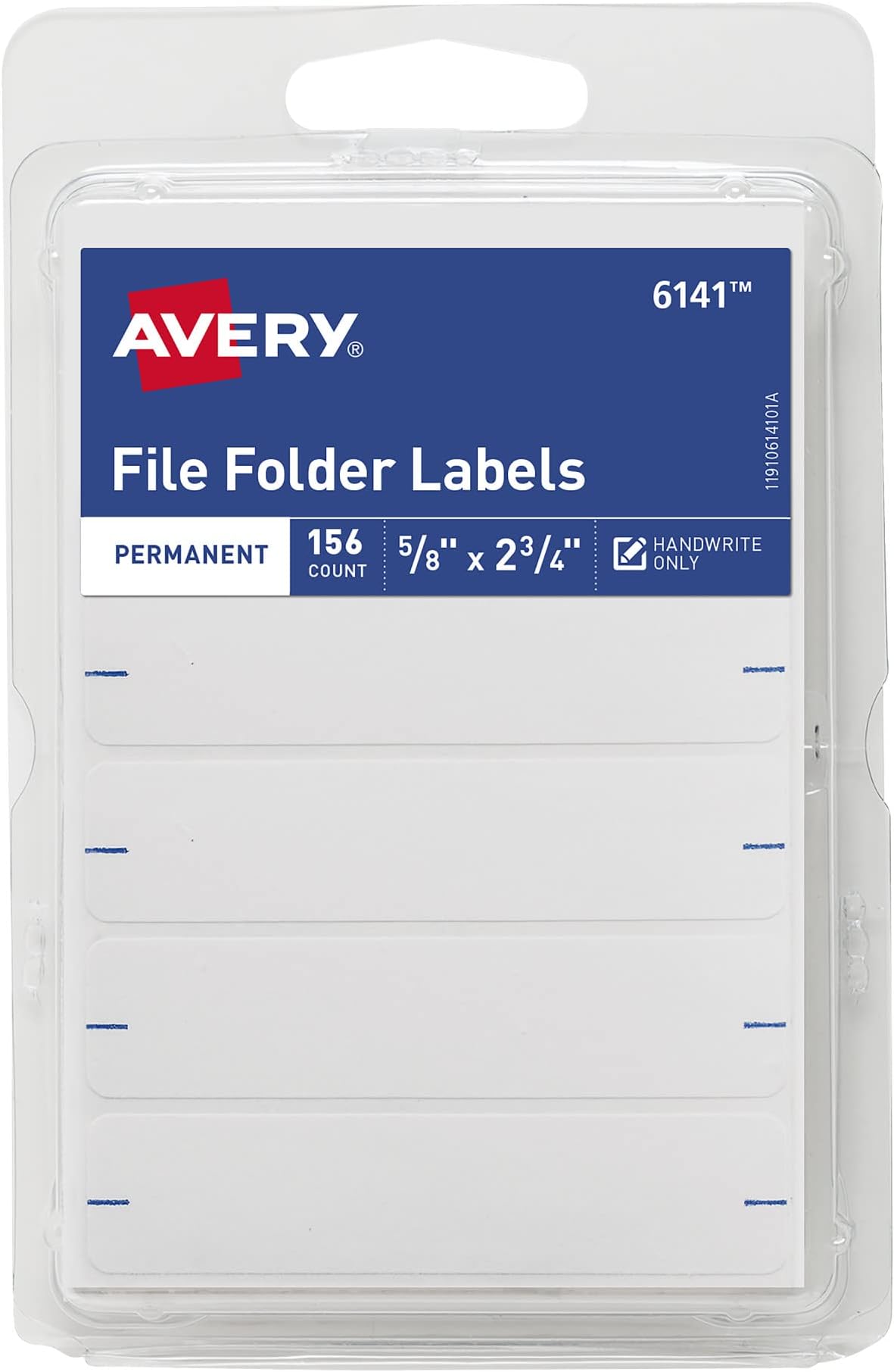 Avery TrueBlock File Folder Labels, 2/3" x 37/16", 1,500
