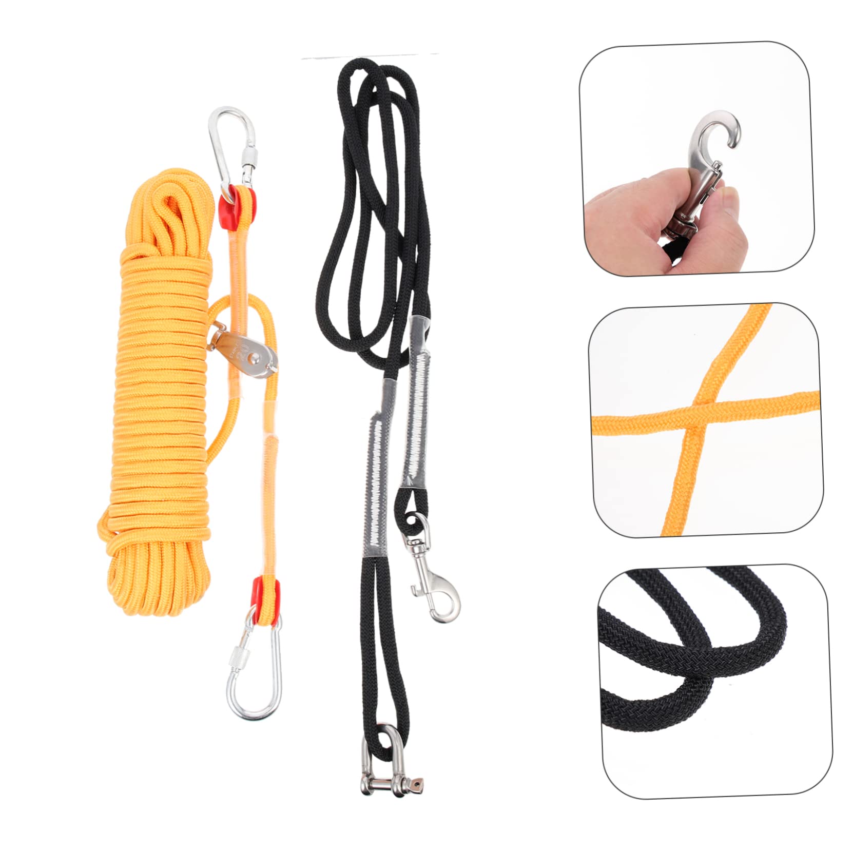 Toddmomy Cadena Resistente para Perros De Camping Cable De Nylon para Pasear Mascotas Equipo De Acampada para Correr Perros Al Aire