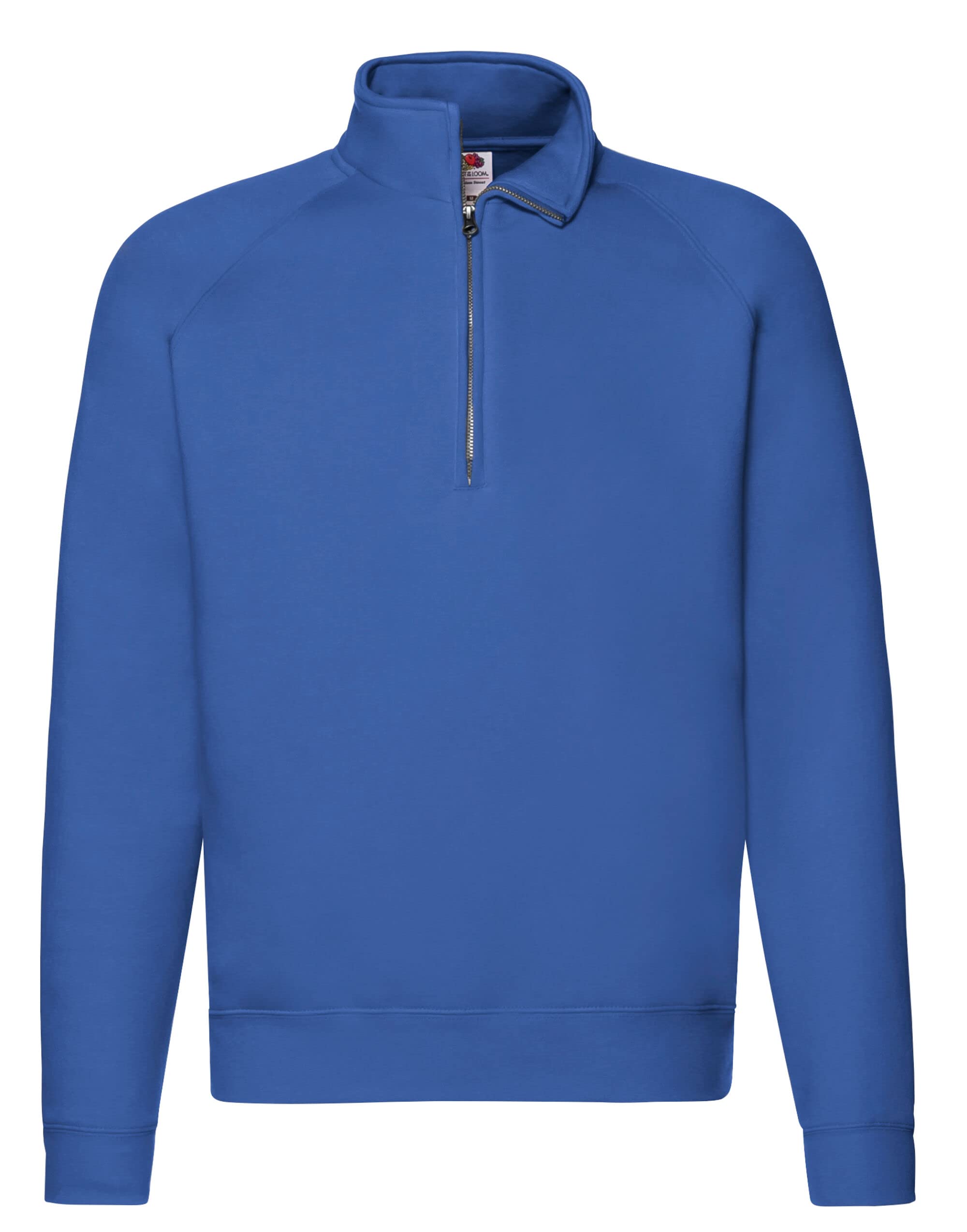 Fruit of the Loom 62032 Premium Zip Neck Sweatshirt - Royal Blue - M