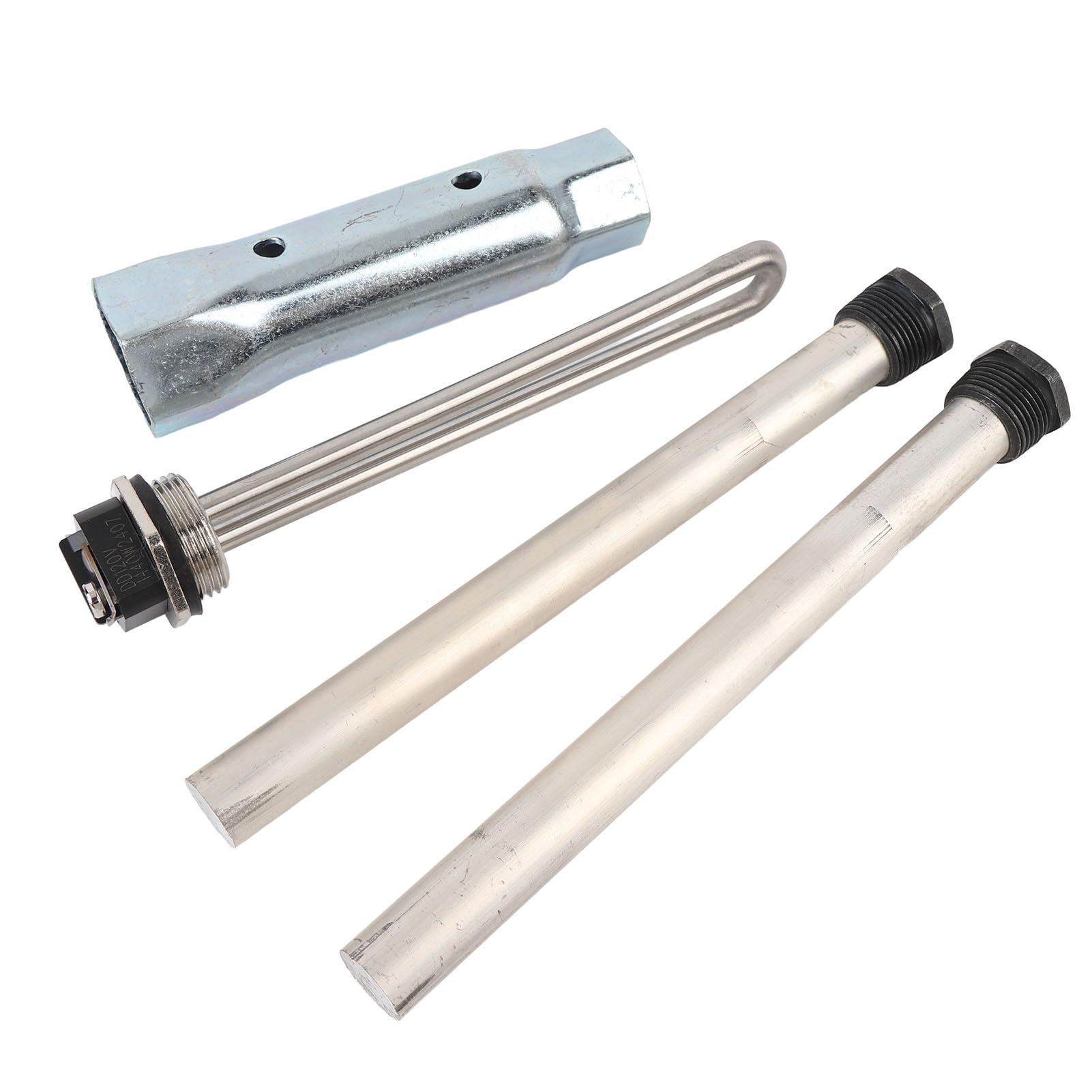 Kit de elementos de calentador de agua para vehículos recreativos 520900, reemplazo de varilla de ánodo para vehículos recreativos con llave de tubo a juego para el trabaj