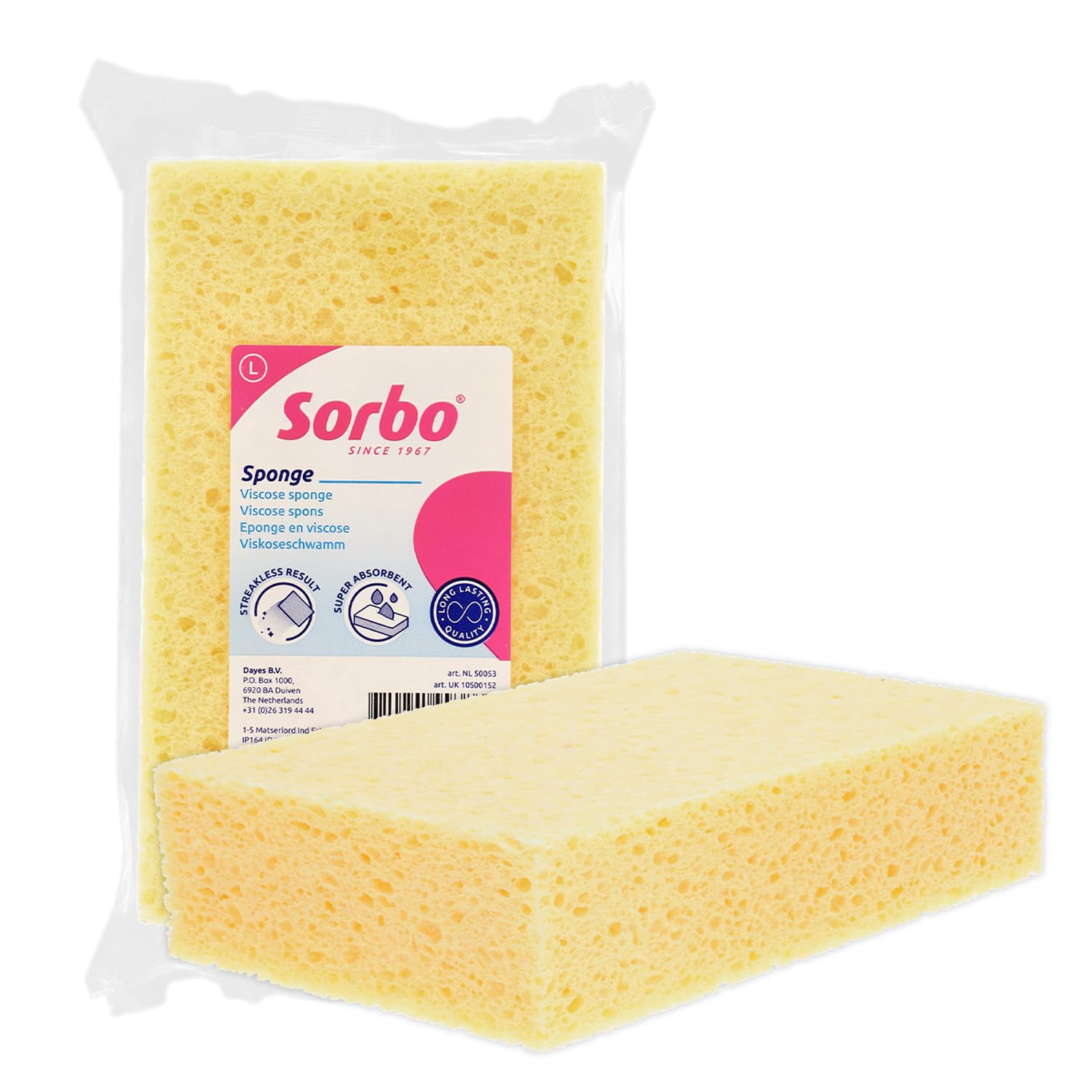 Sorbo 10S00152 Heavy Duty Sponge, Multi-Colour, 4.1 X 13.5 X 22 Cm