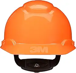 3M, Capacete de Segurança H-706, Secure Fit com Suspensão de Catraca e Sensor UV - Laranja
