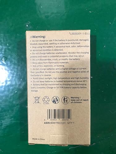 Miniatura 13 de EEMB Batería de polímero de litio de 3.7 V 250 mAh 502030 Lipo Batería recargable con conector JST de cable para VXI Blue Parrott - Confirma la