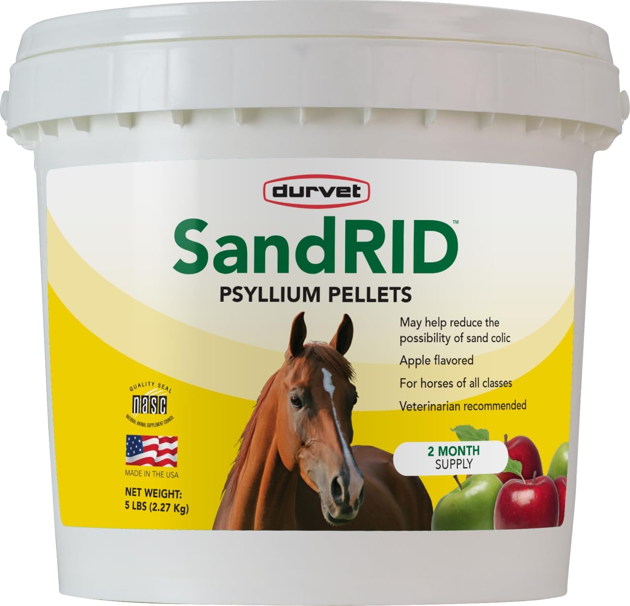 Durvet 699627 Sandrid Psyllium Pellets, 5 Lb, 5 Pound (Pack of 1)