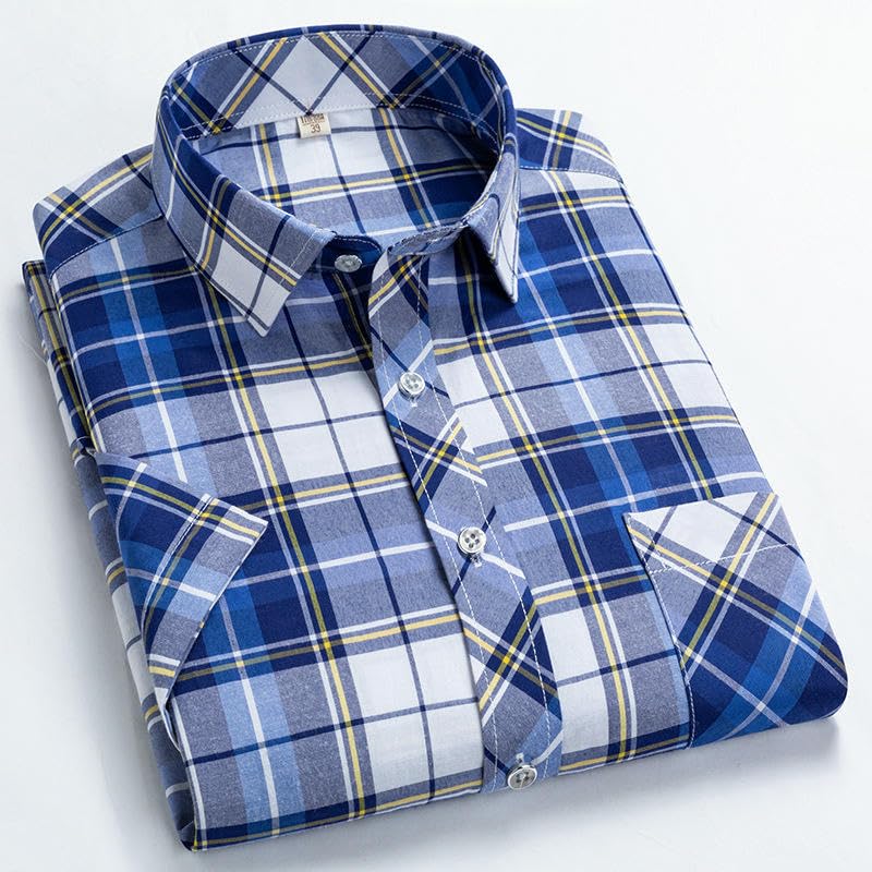 Chemise d'été manches courtes homme style coréen léger sans plis - 5