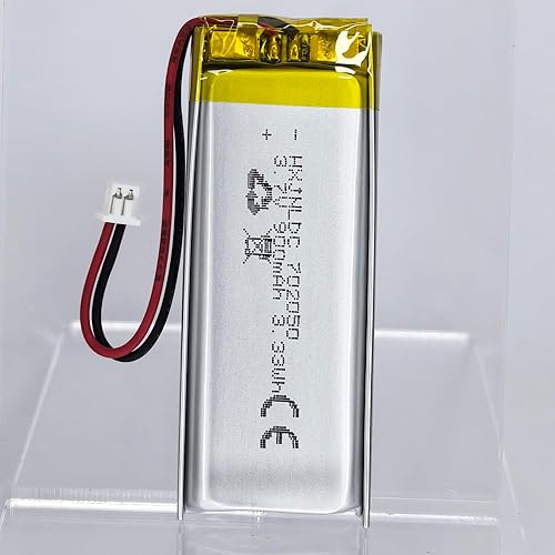 Miniatura 6 de DC 3.7V 900mAh 702050 Batería recargable de polímero de litio, adecuada para productos electrónicos de bricolaje 3.7-5V con reemplazo de batería de