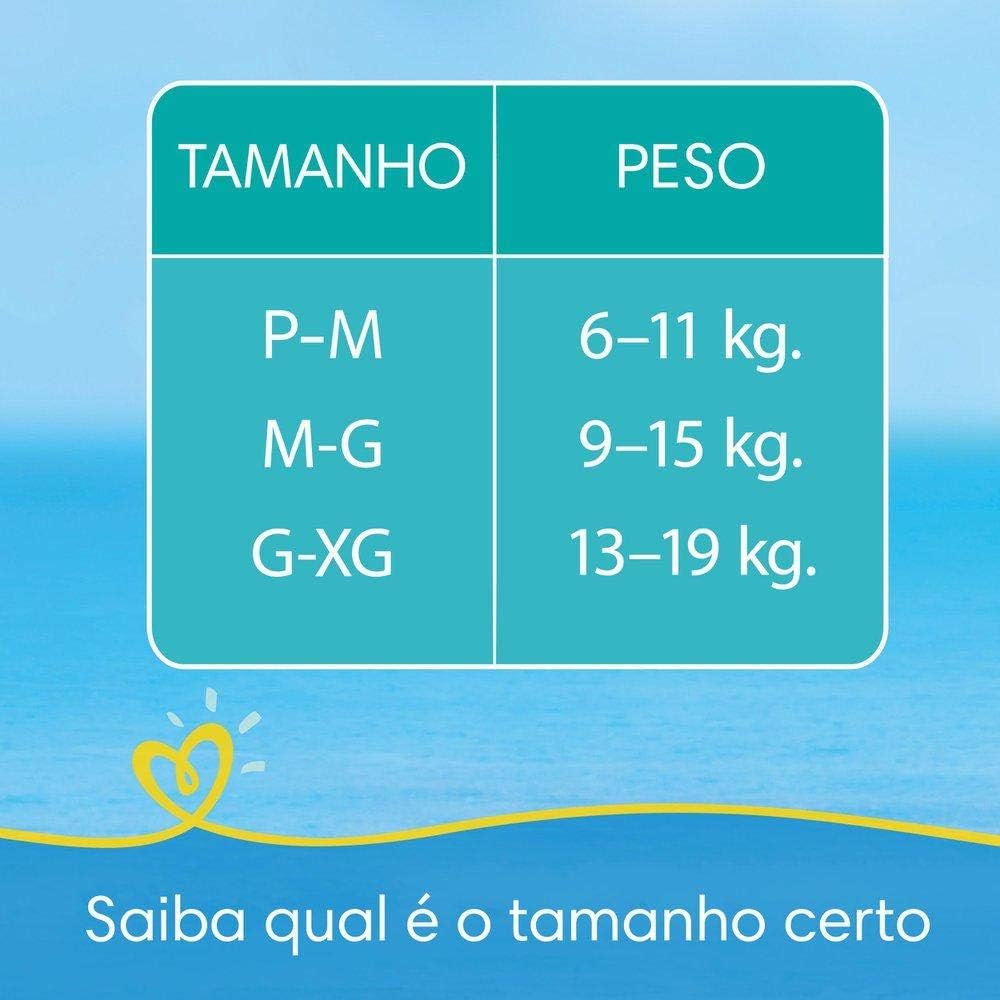 Fraldas Descartáveis Para Água Pampers Splashers Baby Shark G-XG 10 fraldas