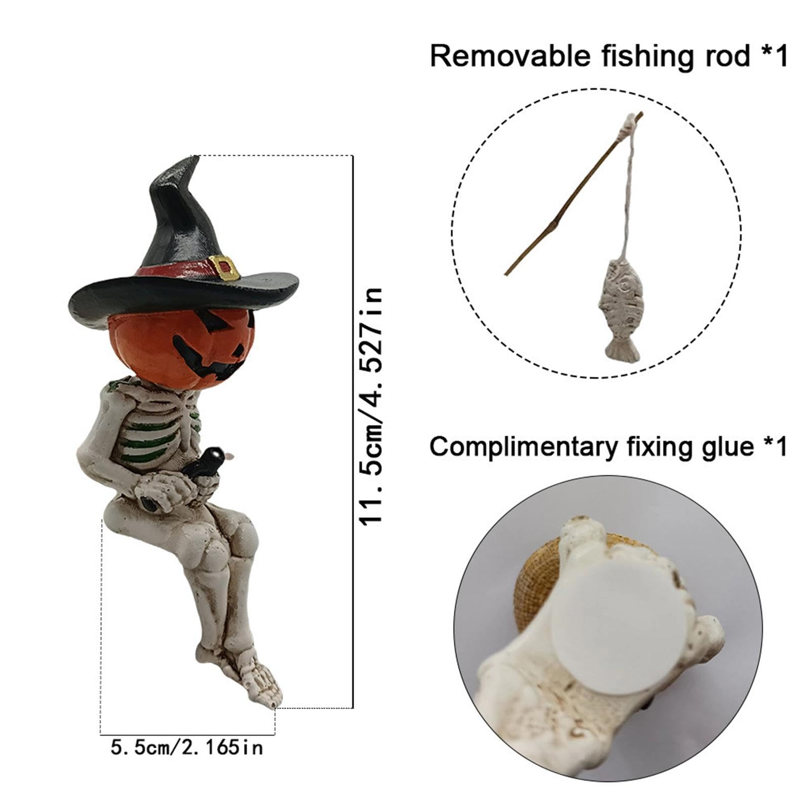 Amazon.co.jp: Hozilen 魚のスケルトンのハロウィーンの装飾、釣りの