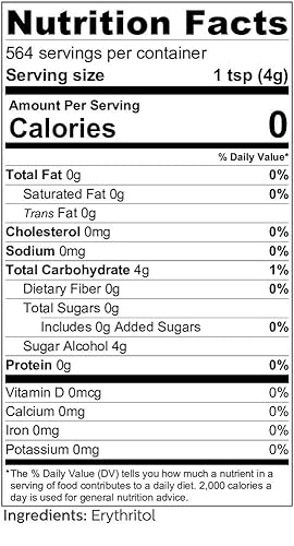 Vista 16 de Edulcorante de eritritol granular - Sustituto del azúcar 1:1, Keto - 0 calorías, 0 carbohidratos netos, sin OMG (1 libra/16 onzas)