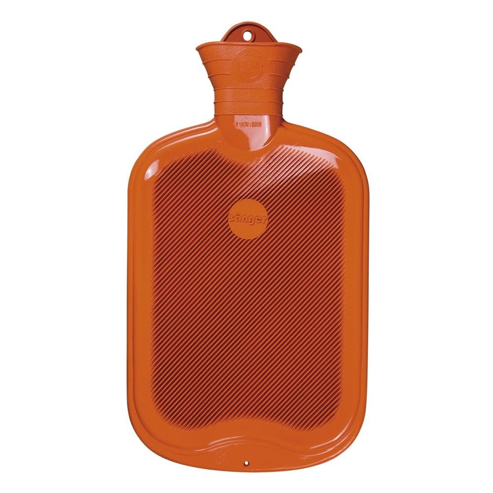 Homkeen 2.0 Litre Sänger Rubber Hot Water Bottle (Orange)