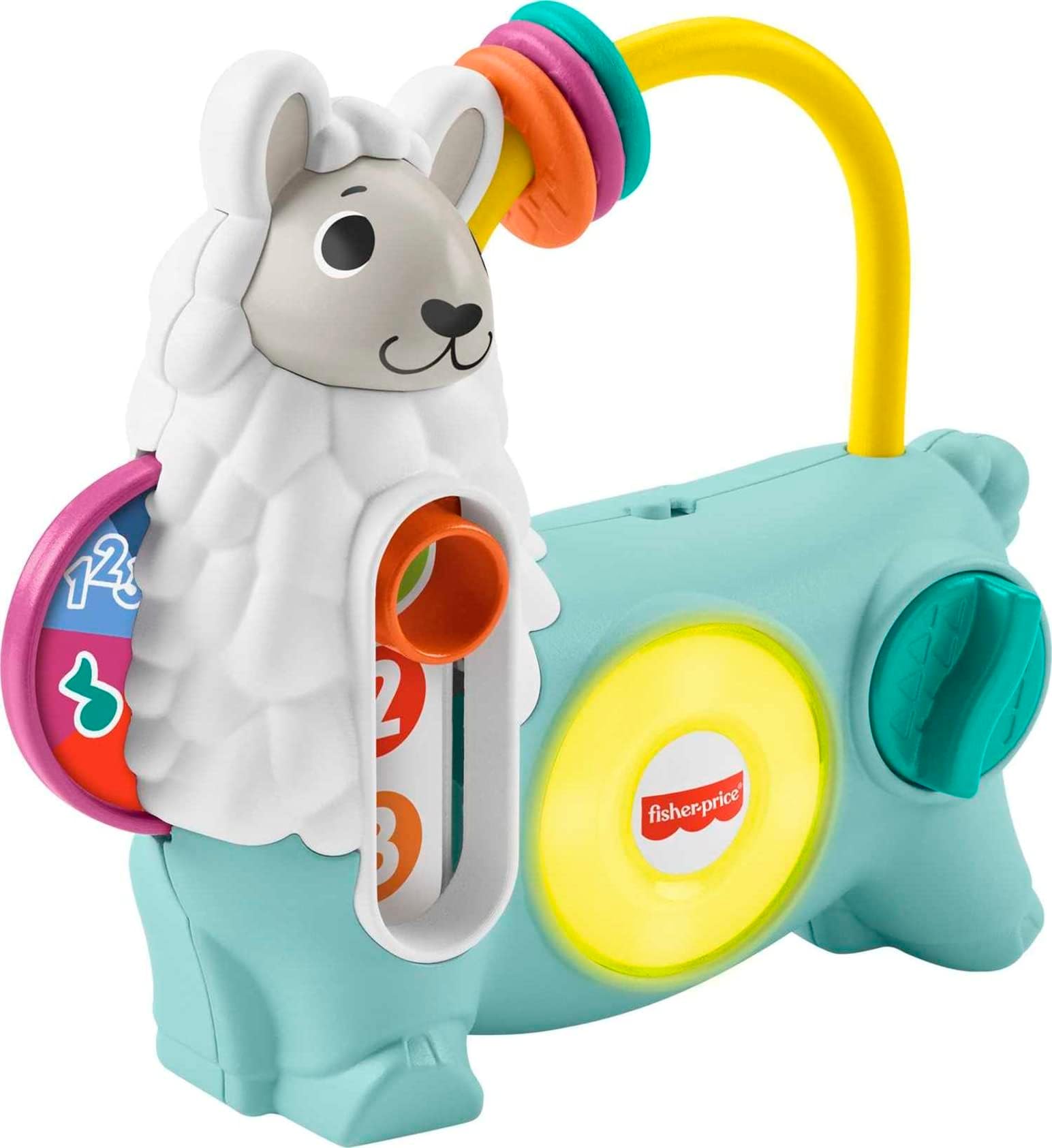 Fisher-Price Linkimals Emma the Llama French Version Electronic Baby Toddler Toy Light Up Musical Toy Age 9+ Months HNM89