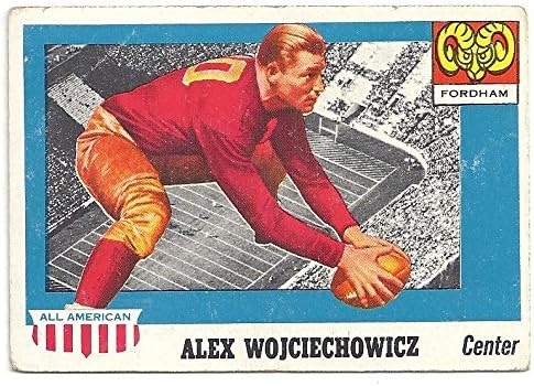 VINTAGE ALEX WOJCIECHOWICZ FOOTBALL CARD - 1955 TOPPS ALL AMERICAN FOOTBALL CARD #82 (FORDHAM) FREE SHIPPING & TRACKING