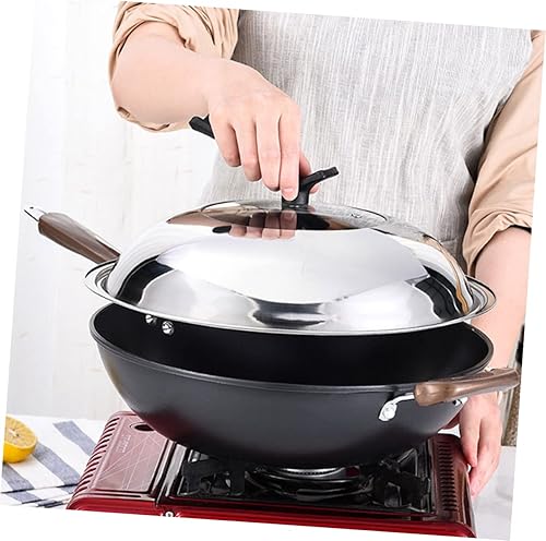 Miniatura 3 de YARNOW Olla de vidrio utensilios de cocina de acero inoxidable cacerola sartenes horno 11.7 pulgadas tapa de cacerola reemplazo universal tapa de