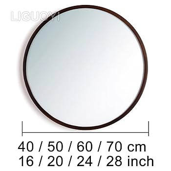 Amazon.co.jp: 壁掛け 鏡 円形 壁用ミラー 浴室鏡 直径 400 500