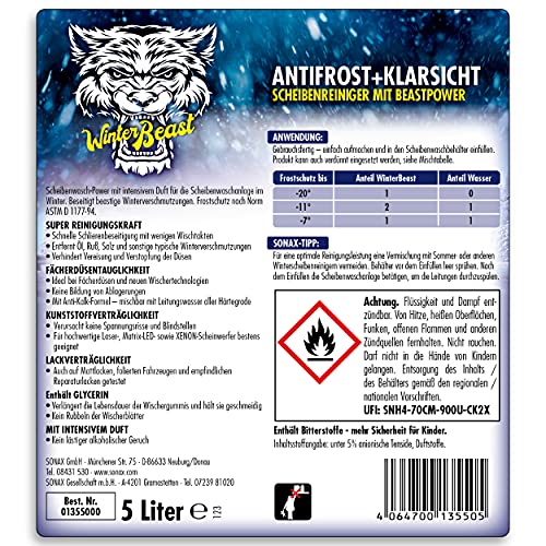 Scheibenfrostschutz SONAX WinterBeast AntiFrost+KlarSicht