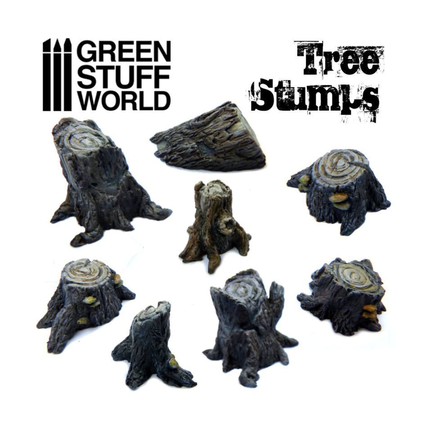 Green Stuff World Beige/Brown Tree Stumps