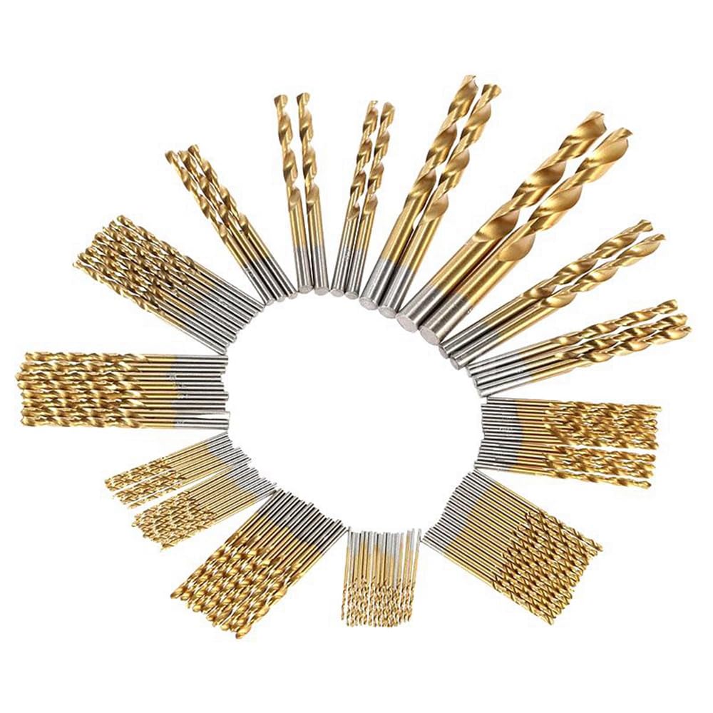 Set di punte da trapano rivestite in titanio HSS da 99 pezzi, set di punte da trapano Krachtige for utensili for la lavorazione del legno, acciaio e metallo