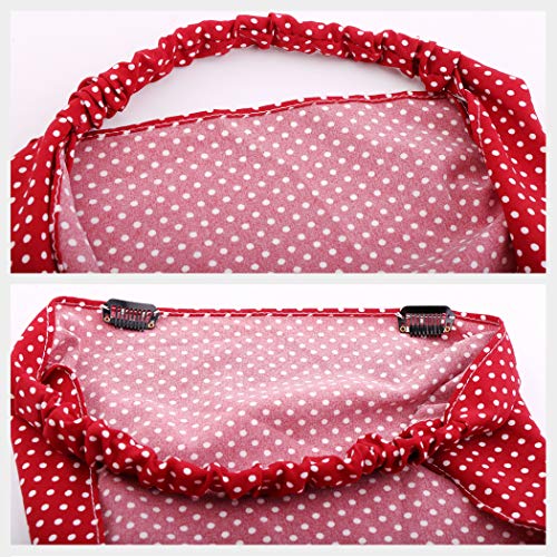 Elastische haarband met bloemenpatroon, 10 stuks, chiffon-hoofd, hoofddoek, haarband, print, vintage bloemenhaarsjaals… - Image 5