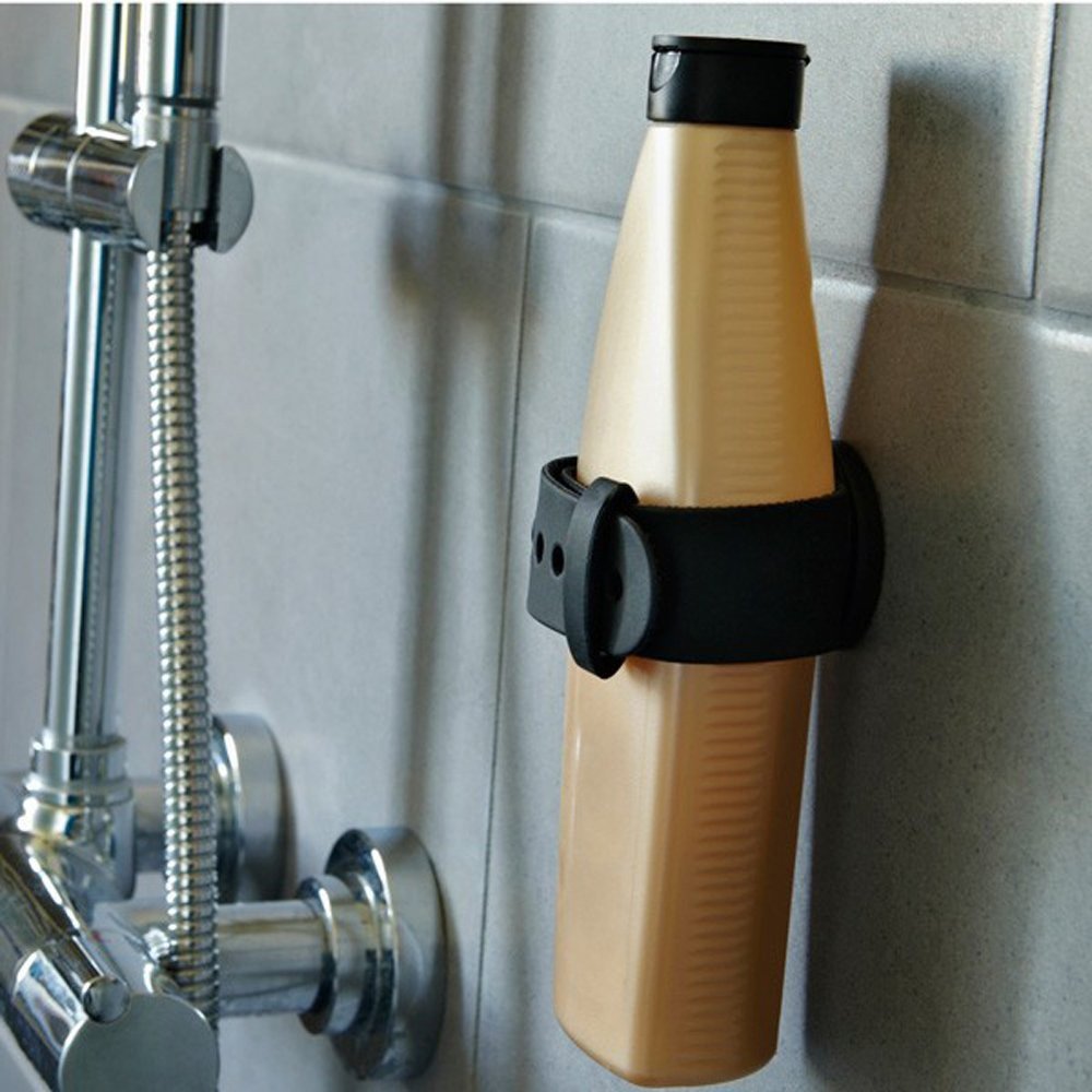 2 x Magnethalter Shampoo-Halter Flaschenhalter Magnet Halterung - 2 Stück im Paket - Magnetischer Shampoohalter - einfachste Installierung ohne Löcher in die Wand zu Bohren