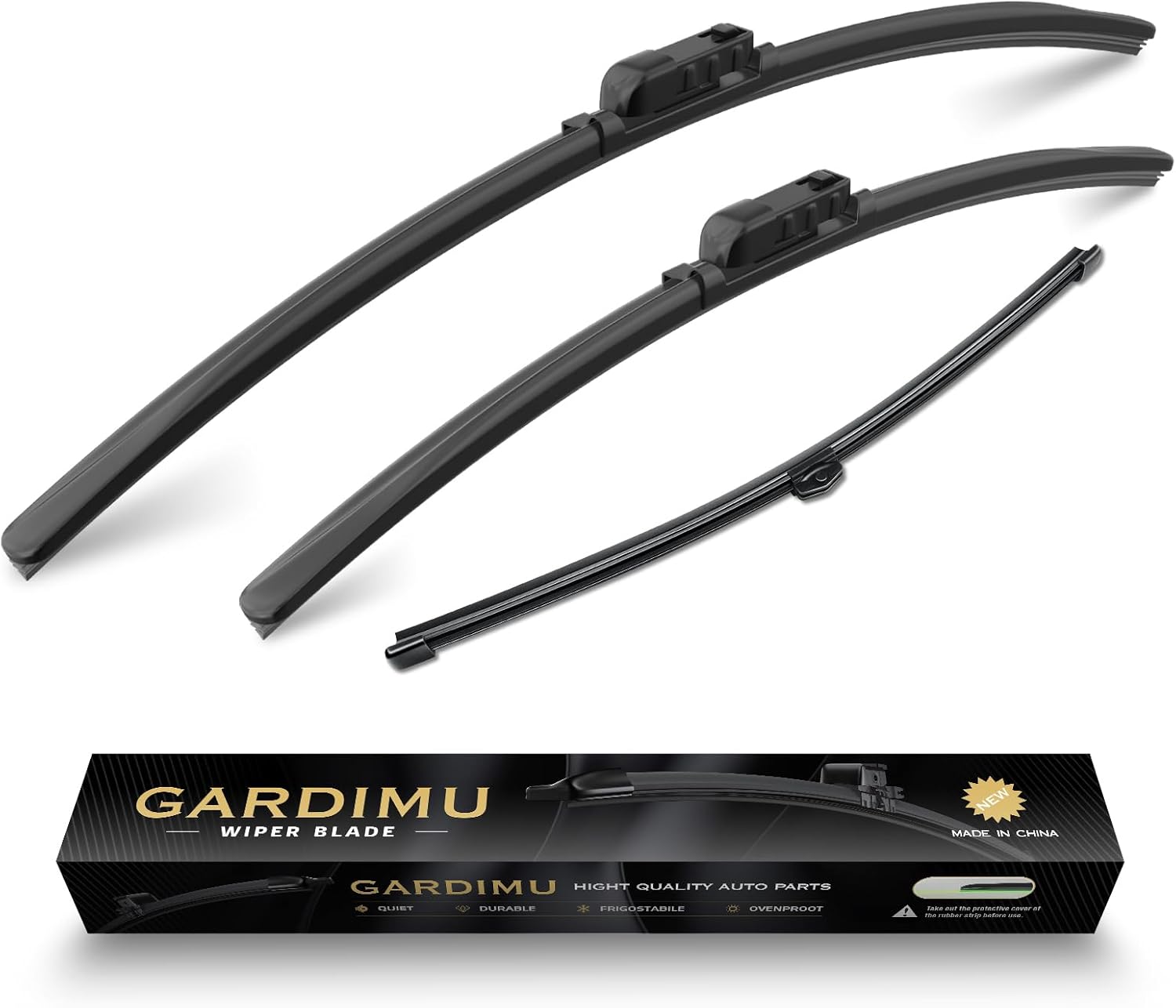 Front and Rear Windshield Wiper Blades, 3 Pcs Front and Back Windshield Wipers Blades Replacement for BMW X3 F25 2011-2017, Car Window Wiper Blades for 2011 2012 2013 2014 2015 2016 2017.