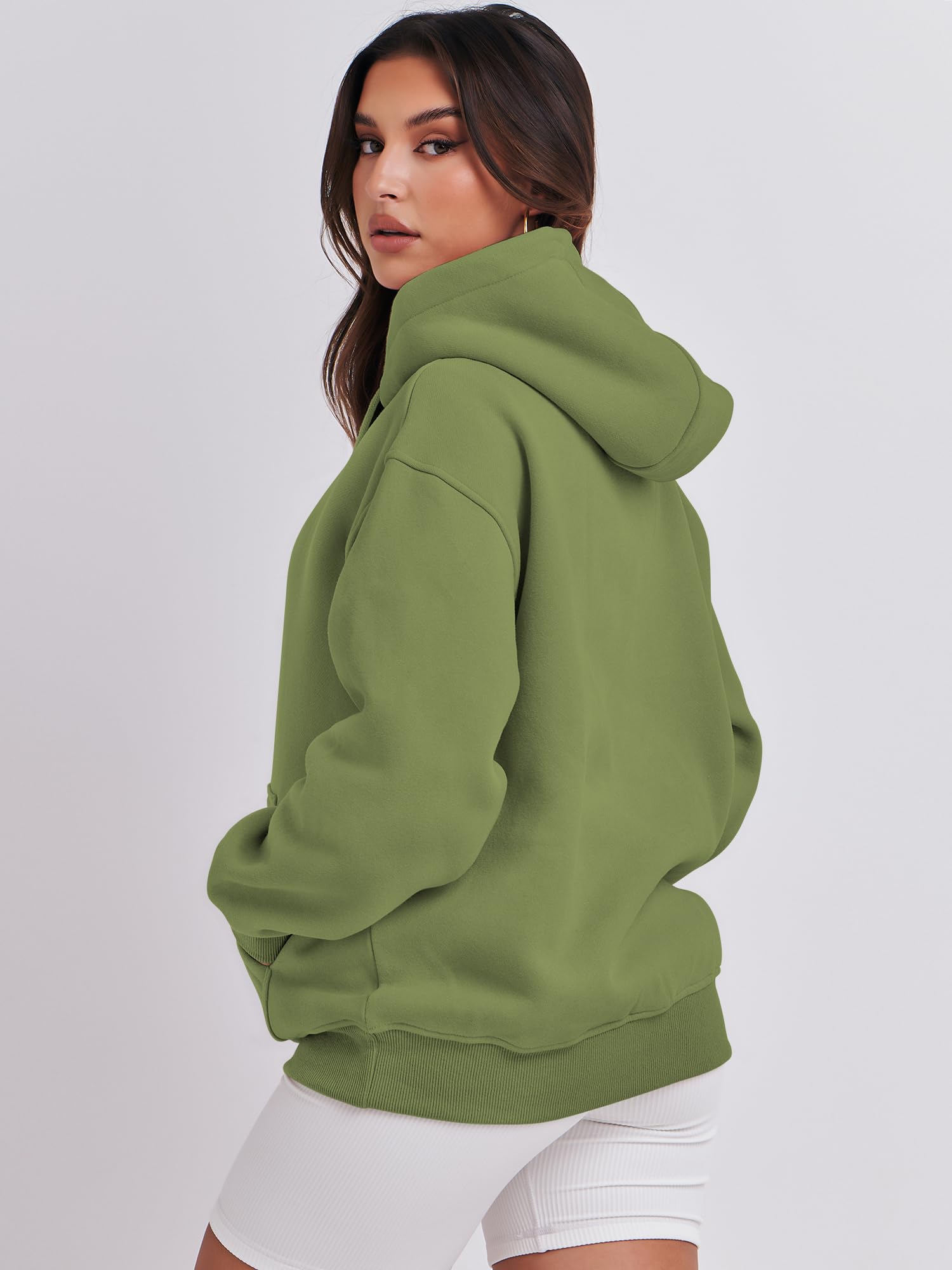 Damskie ponadwymiarowe bluzy z kapturem z polaru podstawowy sweter bluza jesień moda 2024 stroje modne Y2k nastolatki ubrania preppy