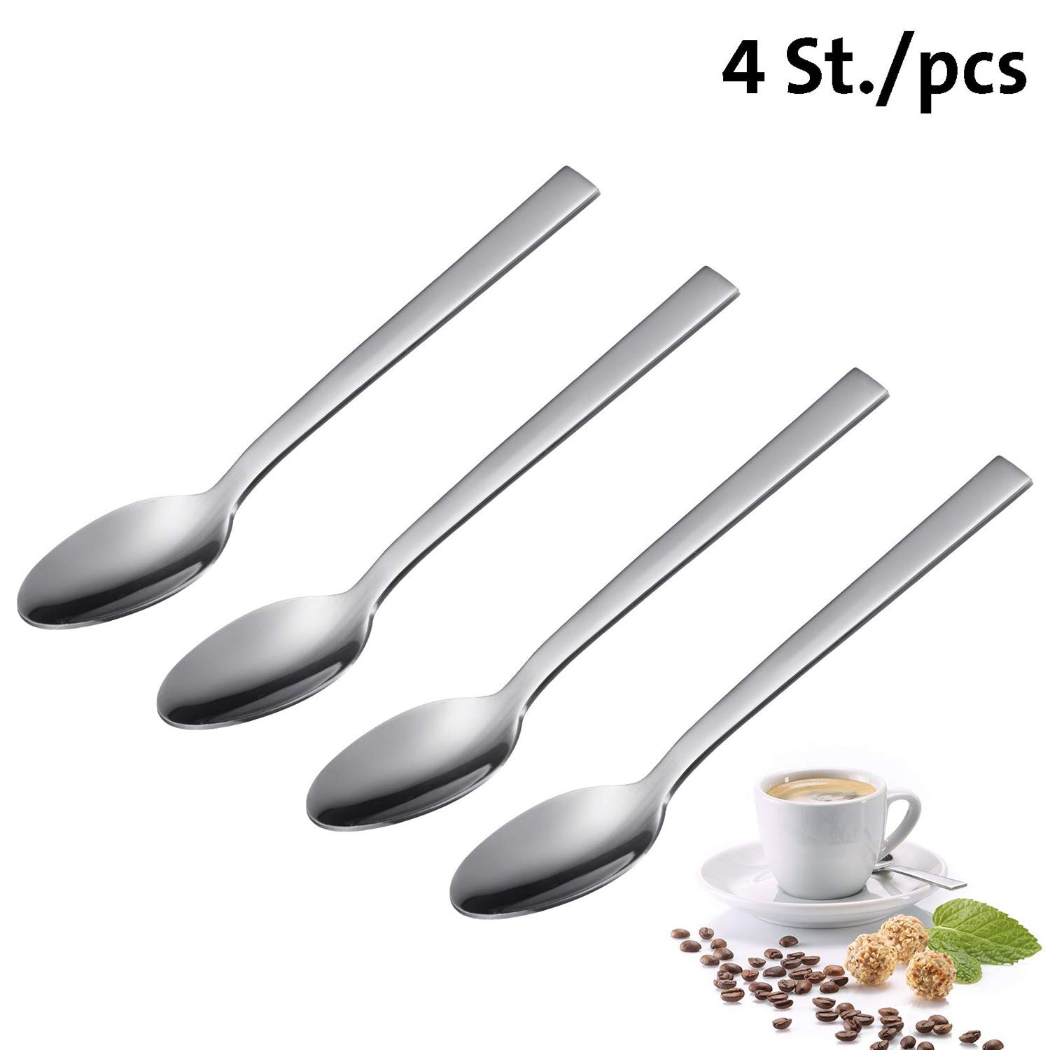 Westmark 4 Espresso Spoons 18/10 Stainless Steel