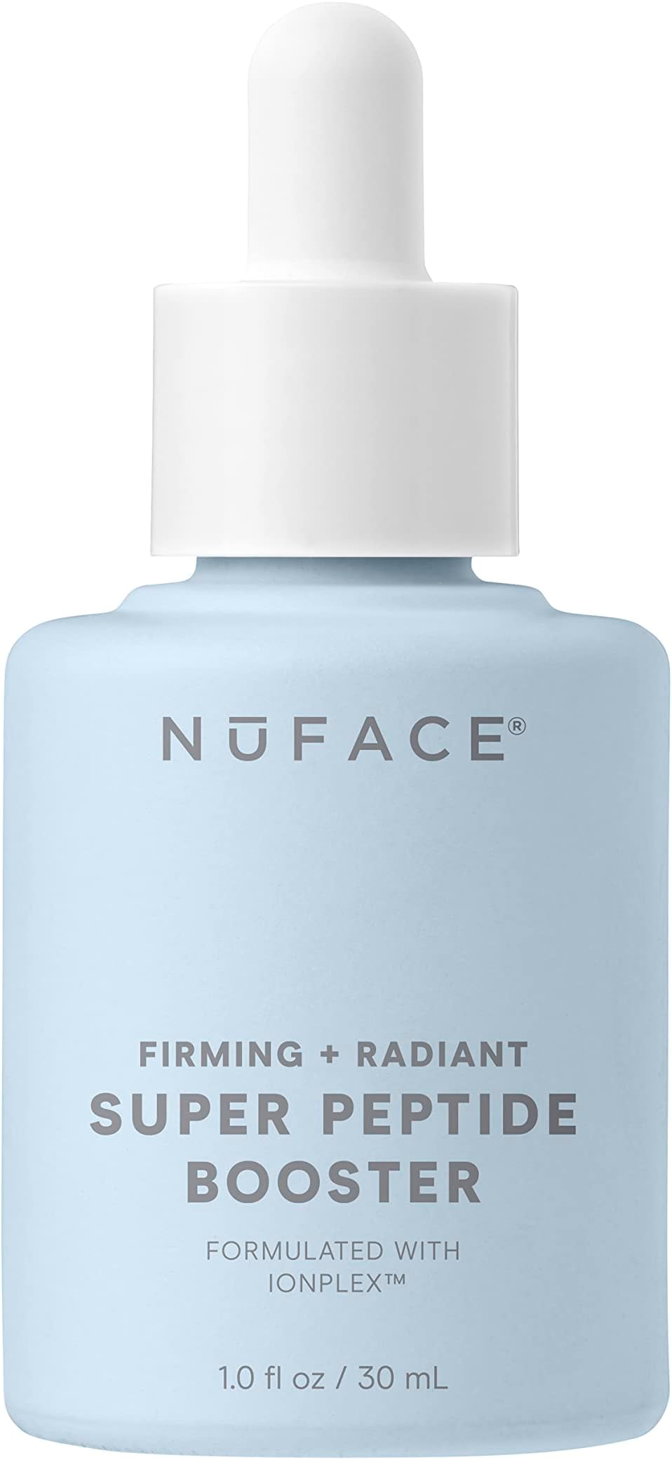 NuFACE Super Peptide Booster Face Serum - Skin Firming Peptide Serum for Fine Lines and Wrinkles - IonPlex Skin Care to Smooth, Hydrate & Enhance your NuFACE Microcurrent Facial Device Results (1 oz)