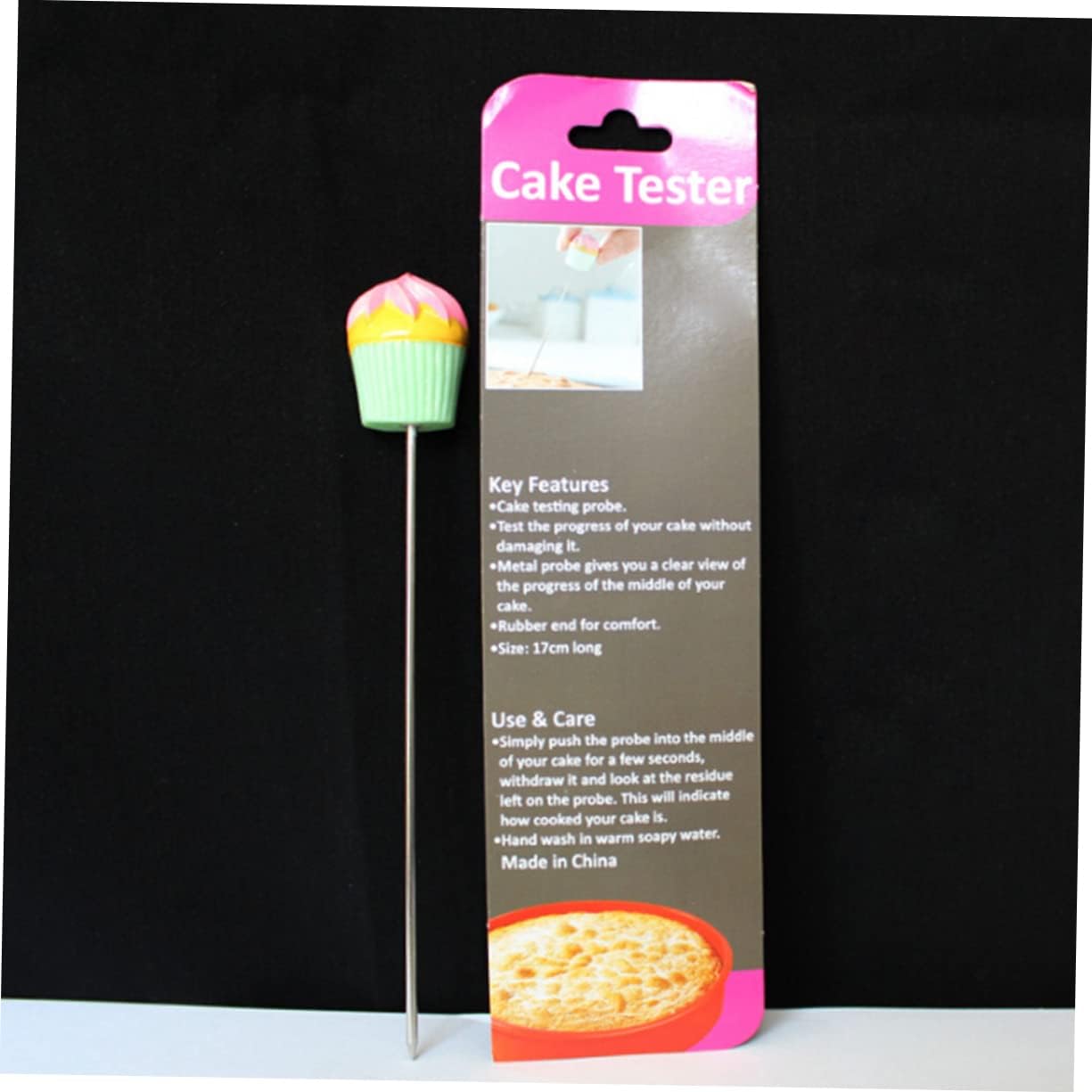 PRETYZOOM Stainless Steel Baking Tool Long Needle for Testing Decorating Supplies