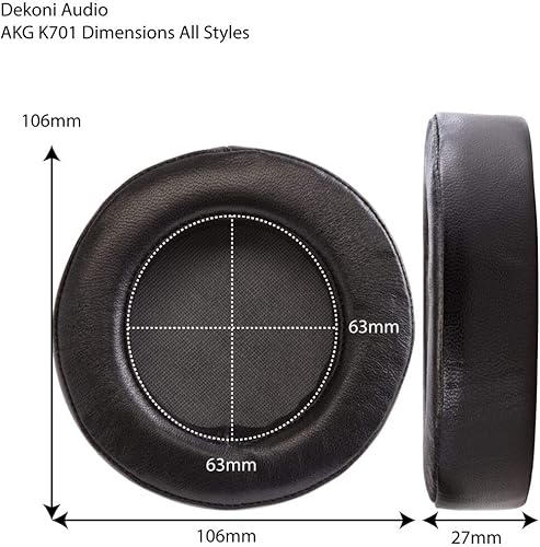 Miniatura 4 de Dekoni Audio Almohadillas de repuesto compatibles con AKG K701, K702, K7XX y más (Elite Fenestrated Sheepskin)