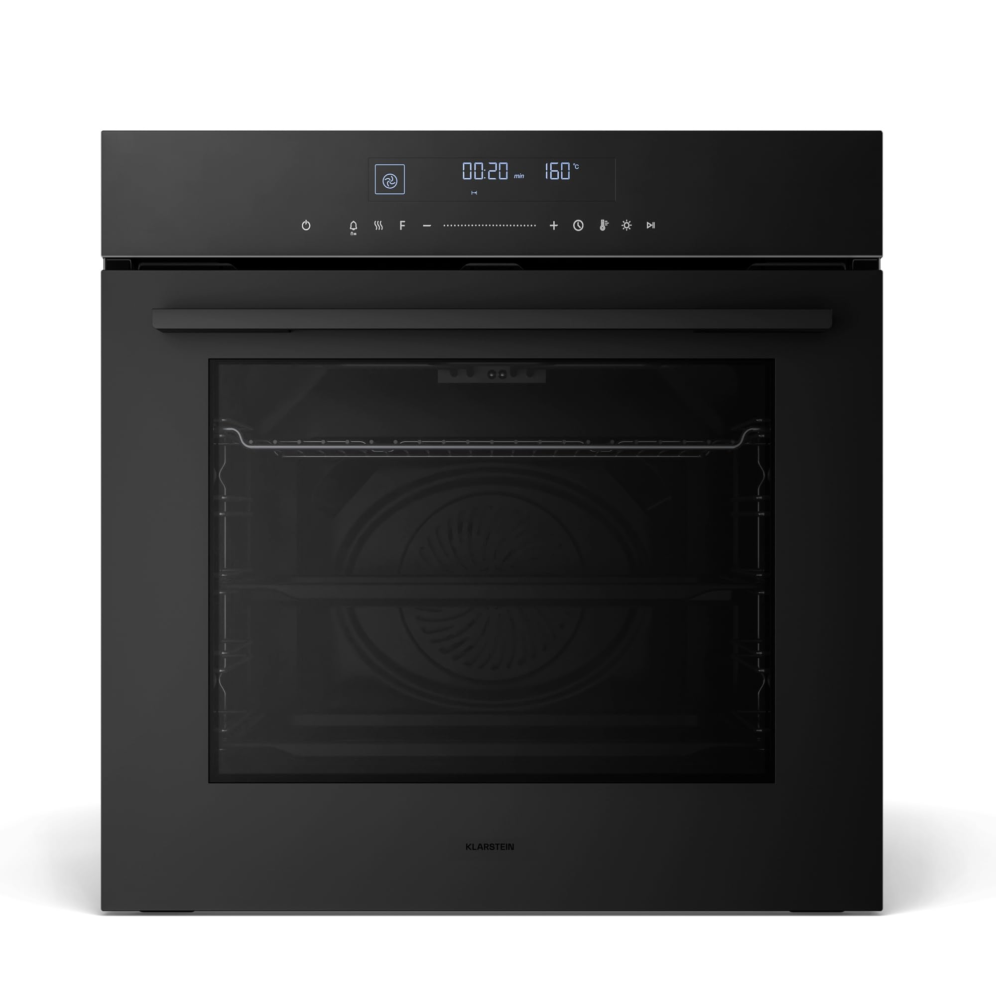Klarstein Velaire Four Encastrable 60 cm - 74L, 13 Modes, Classe A+, Commandes Tactiles, Nettoyage Facile, Four Électrique Encastrable, Minuterie, Noir
