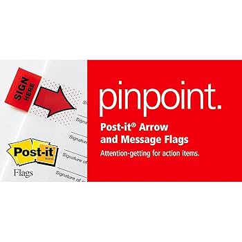 Post-it 680SH2 Sign Here Message Flags, 1