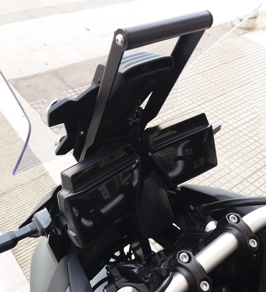 Supporto Staffa Per Navigatore GPS E Smartphone Per Yamaha Tracer 9 E Tracer 9 GT (2021-2024) – In Alluminio, Per Manubrio