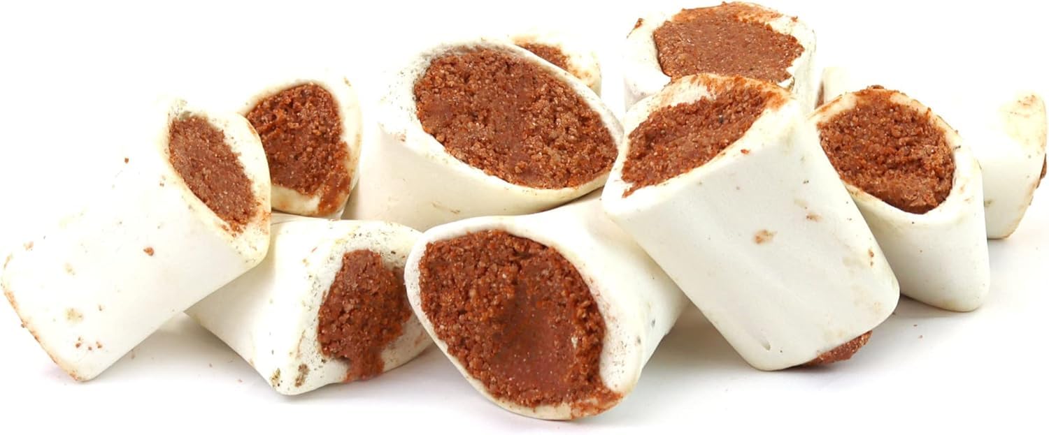 Bacon Filled Dog Bones, 3 inch 15 Pack by Two Amigos Pet Supplies