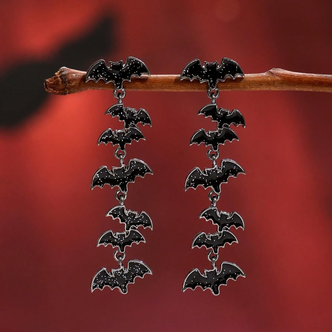Halloween Bat Earrings for Women – Spooky Gothic Dangle Jewelry, Fun Halloween Costumes Accessories Gifts - Image 8