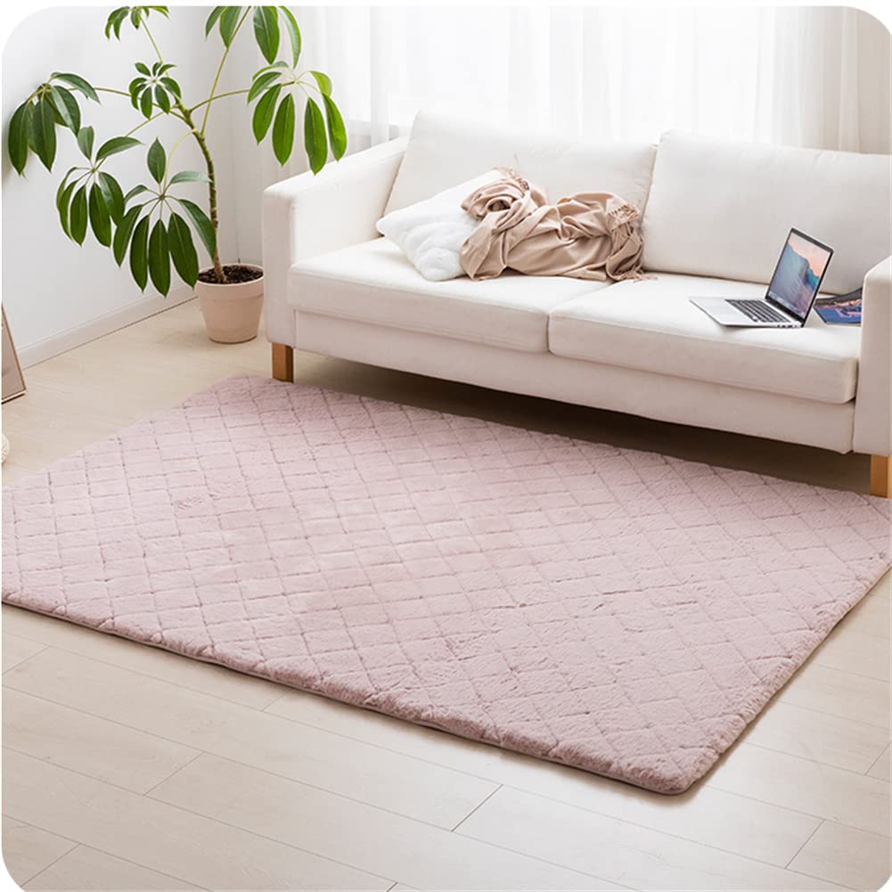 Amazon | Xabellejpモダン 人造兎の毛ラグ カーペット 70x140cm 