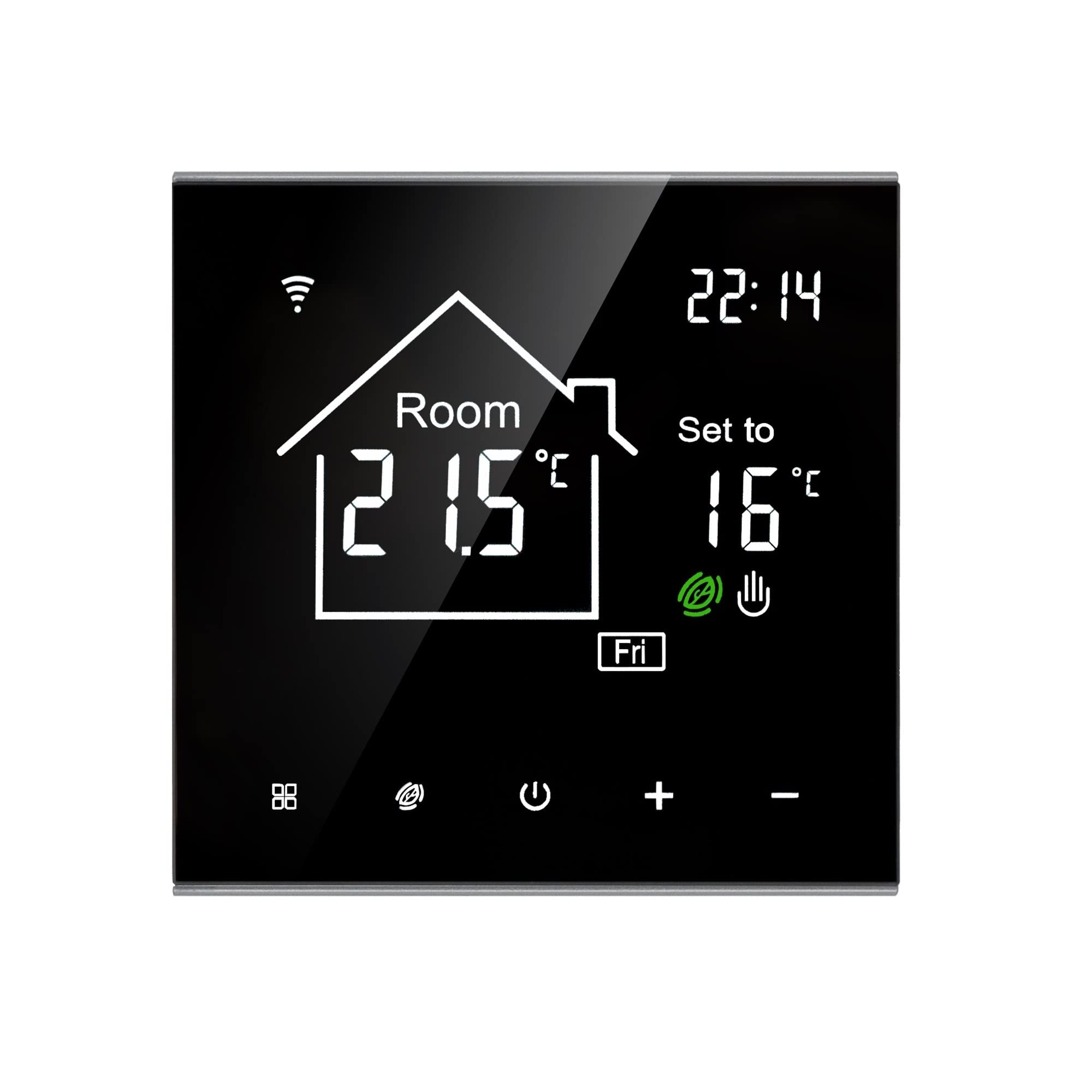 Cyfrowy higrometr termometr wewnętrzny Tuya Wifi Smart Thermostat LCD Wyświetlanie ekranu dotykowego do elektrycznego podłogi podłogowej Woda/gazem Kotłak Temperatura zdalny sterownik bezprzewodowy Z