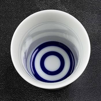 Amazon.co.jp: 酒器 蛇の目盃 美濃焼 磁器 日本製 利き酒 猪口