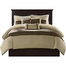 Chezmoi Collection Napa 7-Piece Luxury Leaves Scroll Embroidery Bedding Comforter Set (Full, Red/Gray/Black)