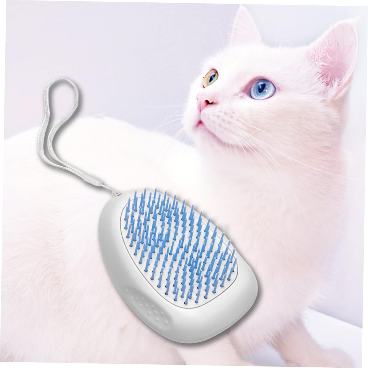 Angoily 3piezas Cepillo Quitapelos Para Mascotas Azul Peine Para Perros y Gatos Herramienta De Aseo Elimina Pelo Suelto y Diseño Antideslizante Con Lazo Para Colgar Práctico y