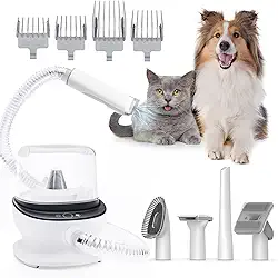 Kit de limpeza de cães e aspirador de pêlos de cães 99% de sucção de pêlos de animais de estimação, aspirador de pêlos de animais de estimação com 9 ferramentas de limpeza de animais de estimação 127V