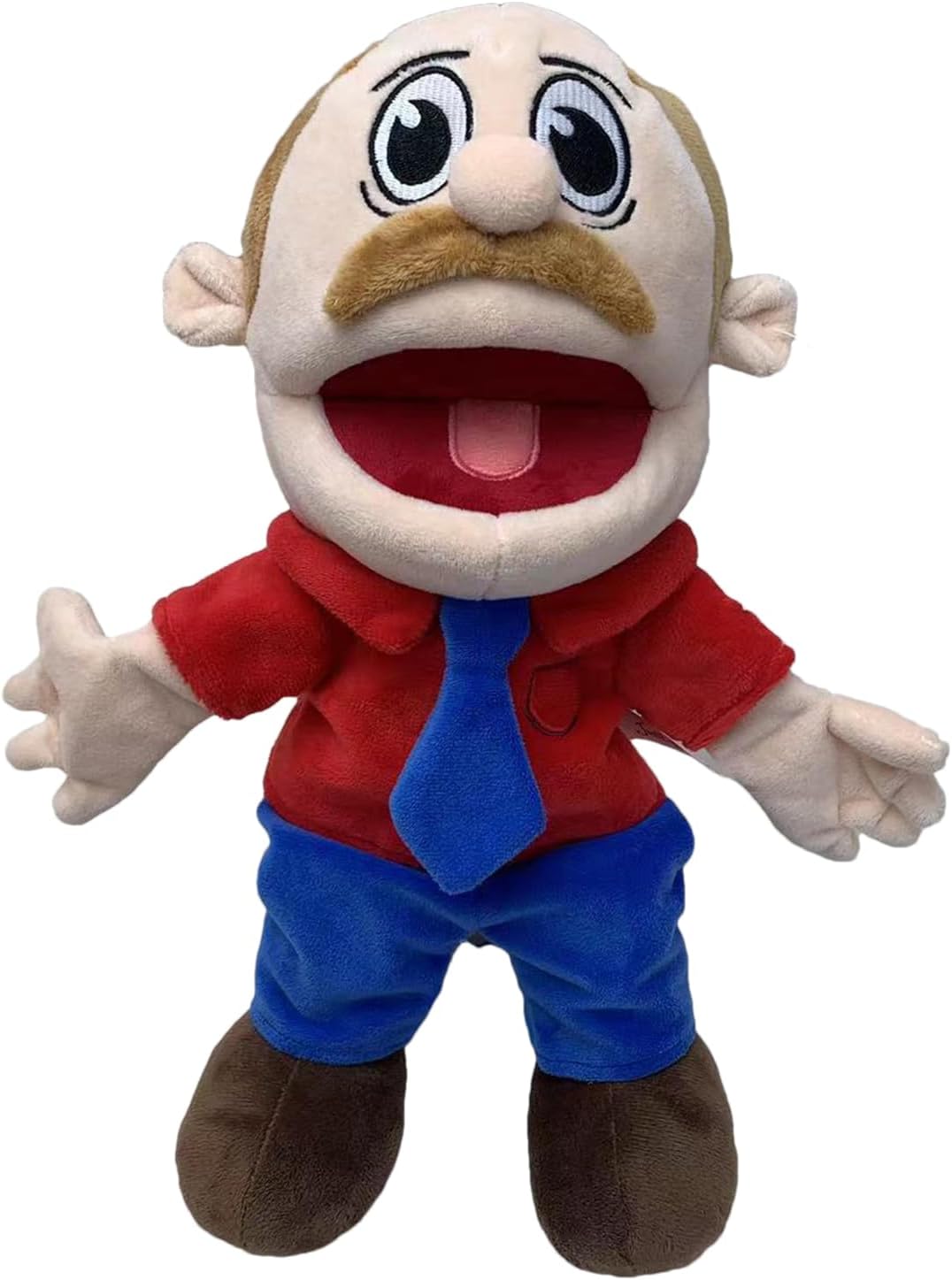 Jeffy Puppet Hand Puppet, Jeffy’s Classmate/mom/dad Puppet Plush Toy With Working Mouth, Jeffy Family Puppets For Kids Role Family Members,gifts For Birthday Christmas (jy's dad)