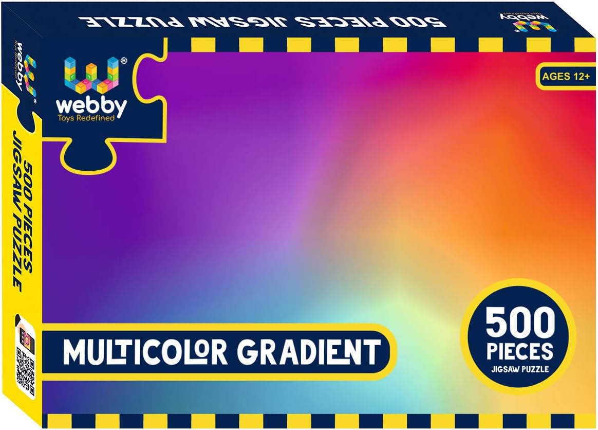 Webby Multicolor Gradient Jigsaw Puzzle, 500 Pieces