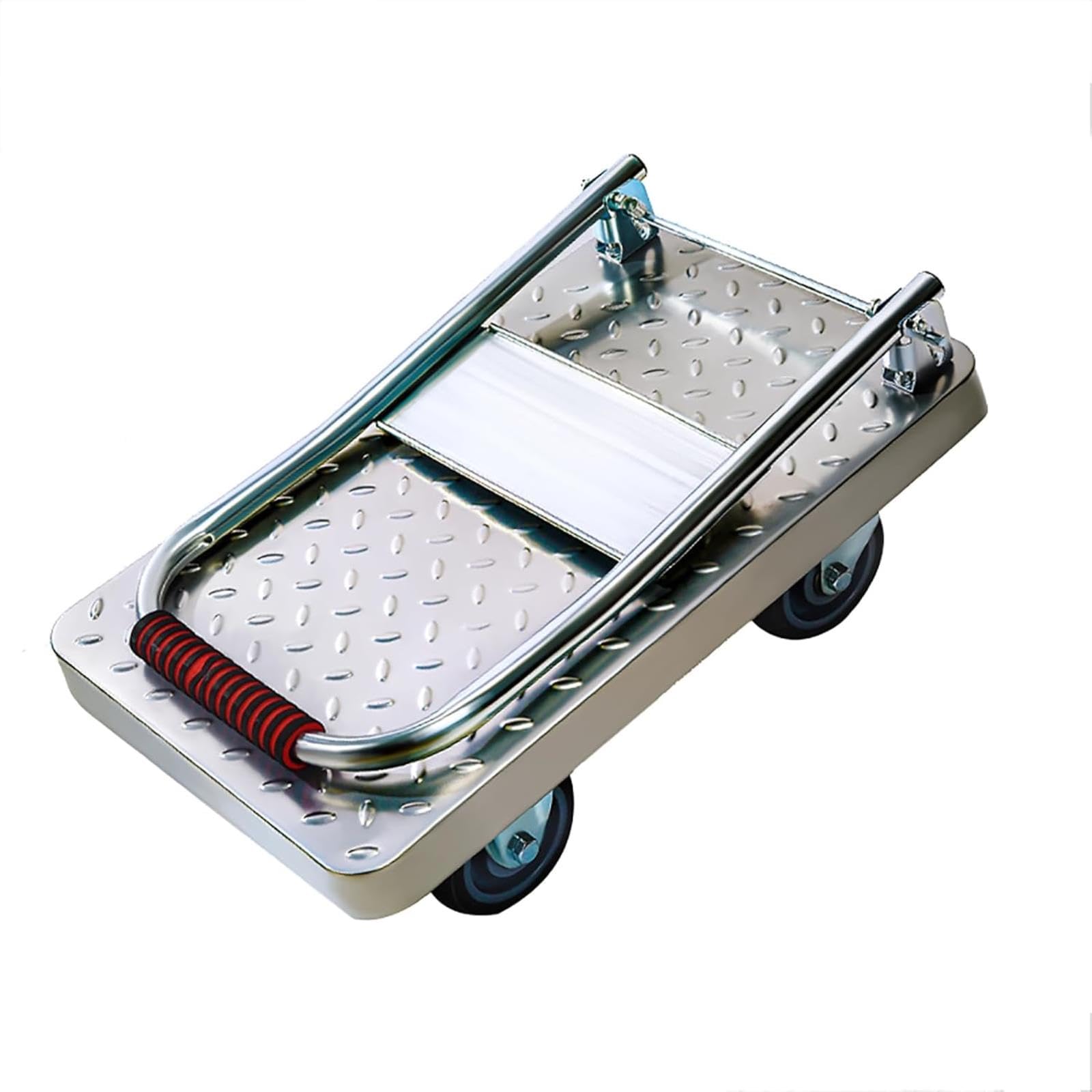 Chariot à Plateau Robuste - Chariot Industriel Portable adapté au Levage de Charges Lourdes (150-500 kg) - Polyvalent, Convient aux garages et aux entrepôts (70x42 cm)