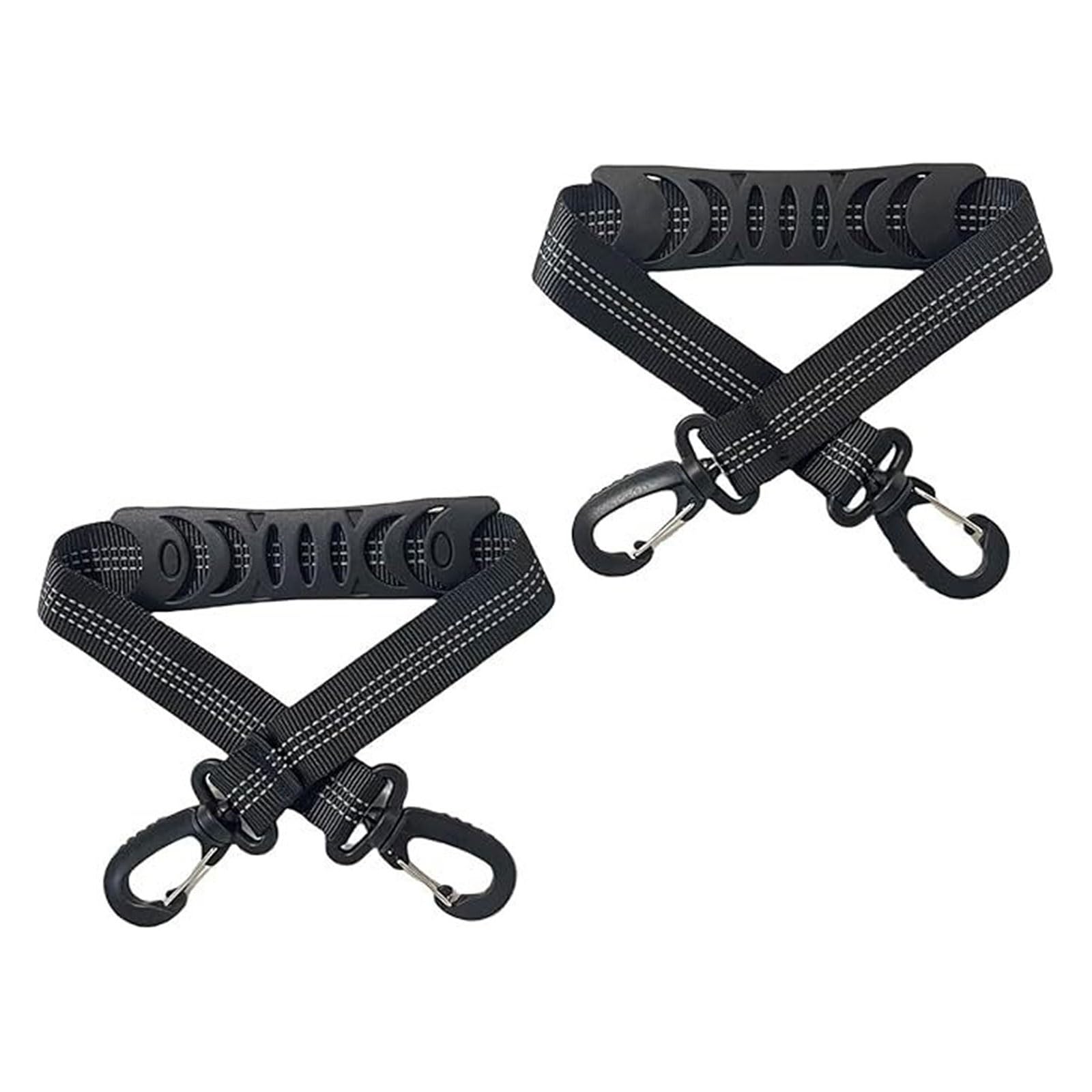 Lot de 2 sangles de rangement pour équipement de ski avec épaules rembourrées antidérapantes pour patin à glace, snowboard, bottes de ski