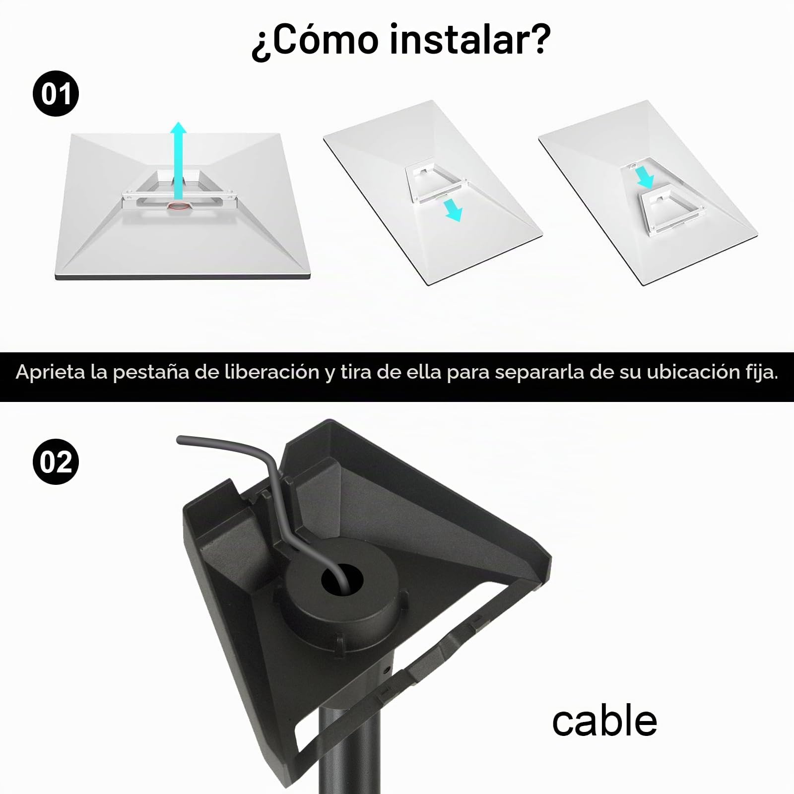 Mount compatible con Starlink V3, Soporte de pared compatible con Starlink Gen 3, montaje en pared compatible con Starlink de ángulo vertical Gen 3 con adaptador de tubo compatible con Starlink V3