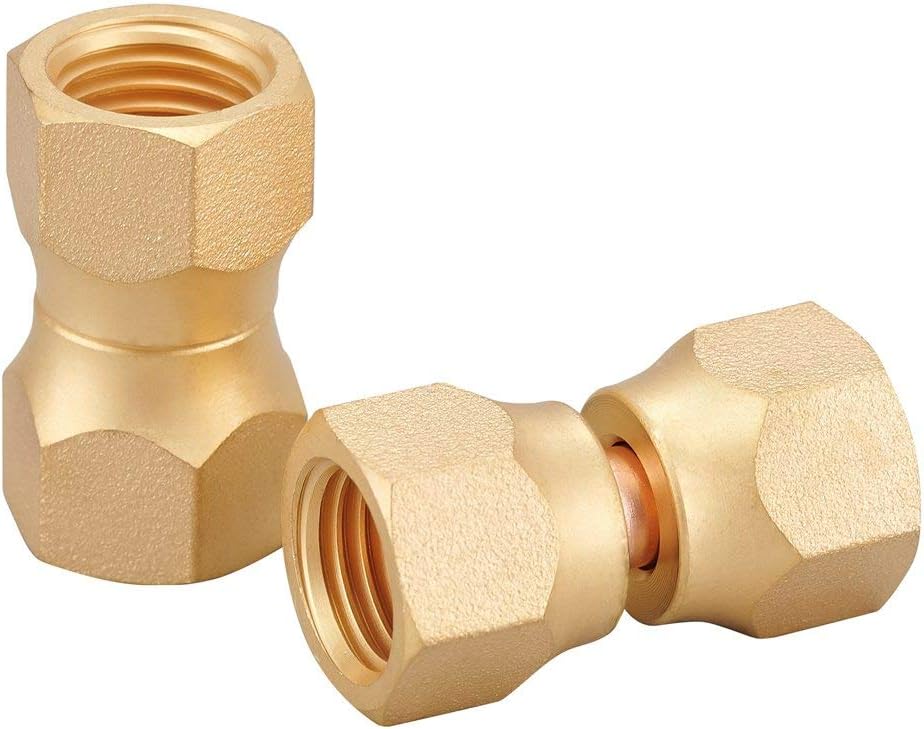 1/4 Flare Swivel Nuts All Brass Propane RV Fitting Oil & Gas Fuel