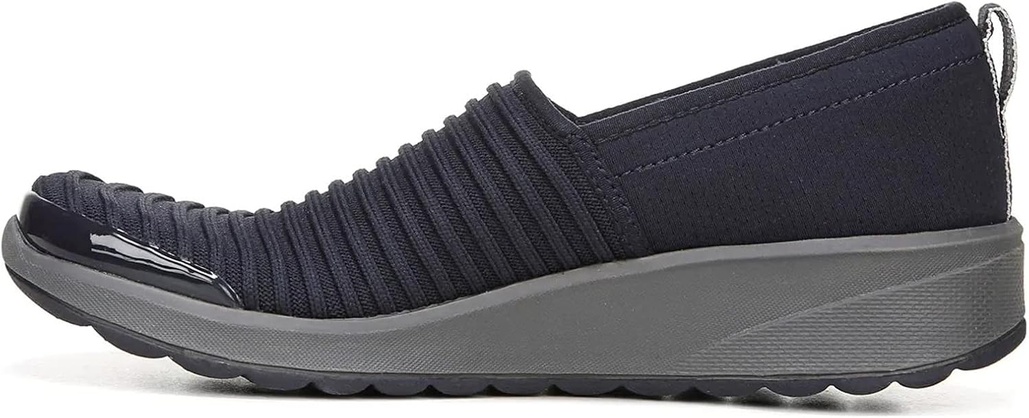 Bzees Women's GLEE Shoe, Navy, 7 W W US