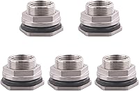 Vista 10 de DERNORD 1" colocaciones de mamparo del acero inoxidable del conector del tanque de agua del tabique femenino