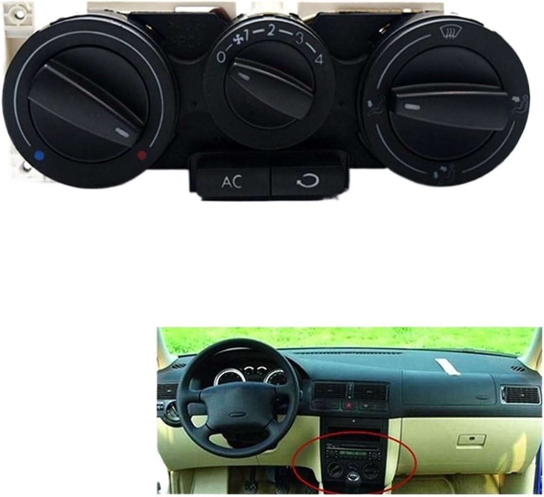 Car AC Air Condition Climate Control Switch Panel Compatible for VW Passat B5 Bora Golf 4 MK4 1998-2004 1J0820045F